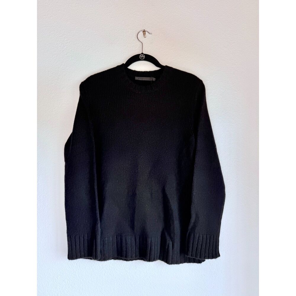 NEW Jenni Kayne 100% Cashmere Amelia Crew Neck Oversized Sweater in Black Sz XXS - Picture 9 of 16
